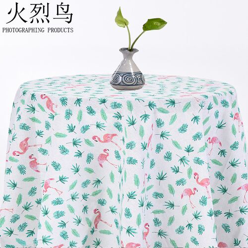 V3FP3米价棉麻布料窗帘手y工处理沙发背景布ins风挂布桌布碎花
