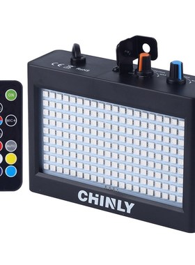 CHINLY 180 LEDs Strobe Flash Light Portable 35W RGB Remote S