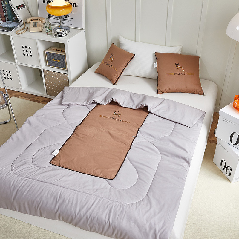 折叠被子抱枕两用午睡靠垫全棉多功能汽车办公学生午休车载小被子,居家布艺,抱枕被,淘宝优惠券,粉丝福利购,淘宝优惠卷