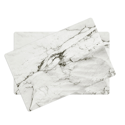 热销2Pcs Placemat Marble Pattern Stripe PVC Mat Table Mats P