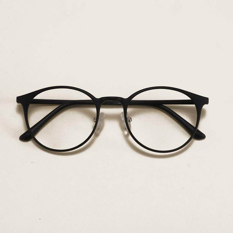 眼镜超轻b框复古近视镜架塑钢圆形男女配可女潮钨碳韩版度数男