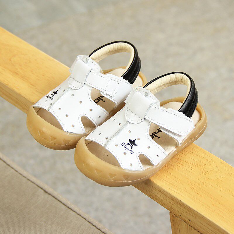 宝宝凉鞋男1-2岁婴儿鞋子软底学步鞋夏季防滑透气不掉包头幼童鞋0