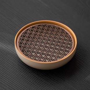 蓄水盖碗养壶托紫砂茶台茶道零配底座 汝窑壶承干泡台小茶盘储水式