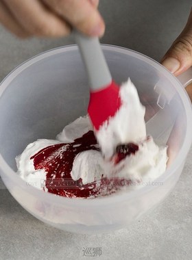 Flower mounting color mixing bowl baking cream color mixing