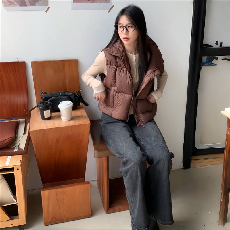 秋冬新款高腰显瘦加绒加厚牛仔裤女时尚百搭休闲宽松气质微喇裤子