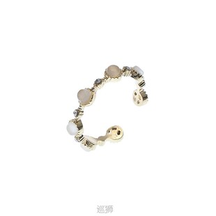 female Japanese Light Small fashion ring luxury person round