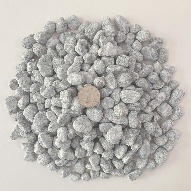 50斤浅灰色景观砾石海浪灰水洗石枯山水庭院o花园造景碎石子洗米
