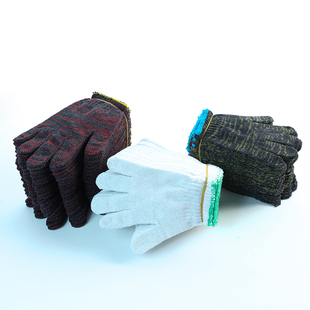 棉纱线手套600双 工作工业机械防护防滑 加厚 劳保手套 包邮 耐磨