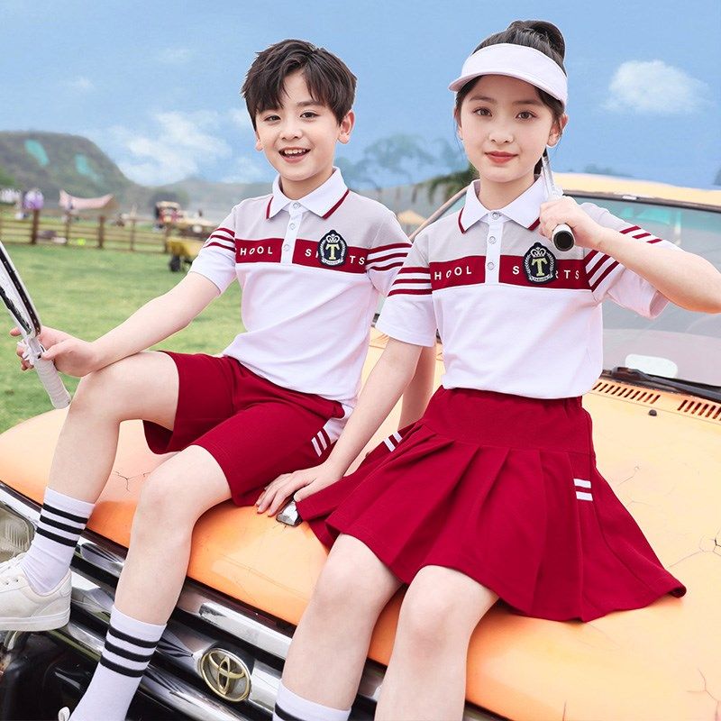 幼儿园园服夏装班服小学生校服儿童夏天运动套装英伦风毕业服夏季
