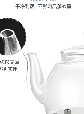 德源全自动底部上水玻璃壶搪瓷发热盘高硼硅烧水壶把手壶原厂配件