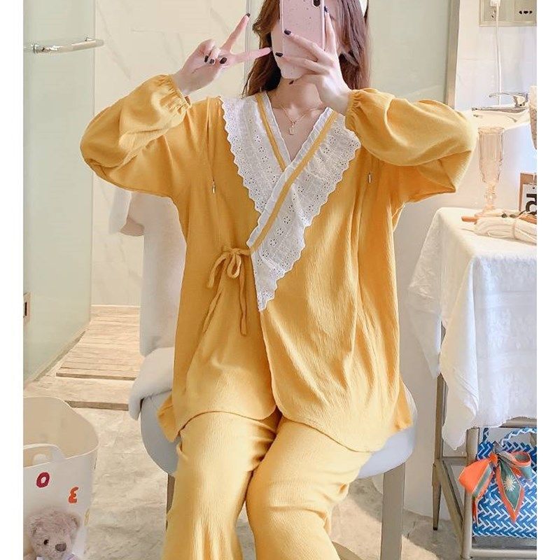 孕妇网红月子服四五六月份产后母乳期哺乳哺乳睡衣家居服春夏薄款,孕妇装/孕产妇用品/营养,家居服套装,淘宝优惠券,粉丝福利购,淘宝优惠卷