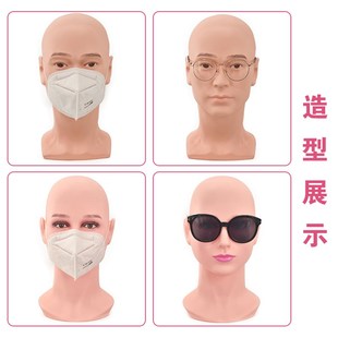 男士 头模货架可展示眼镜头盔帽子道具女假人头模特头戴泳镜公仔头