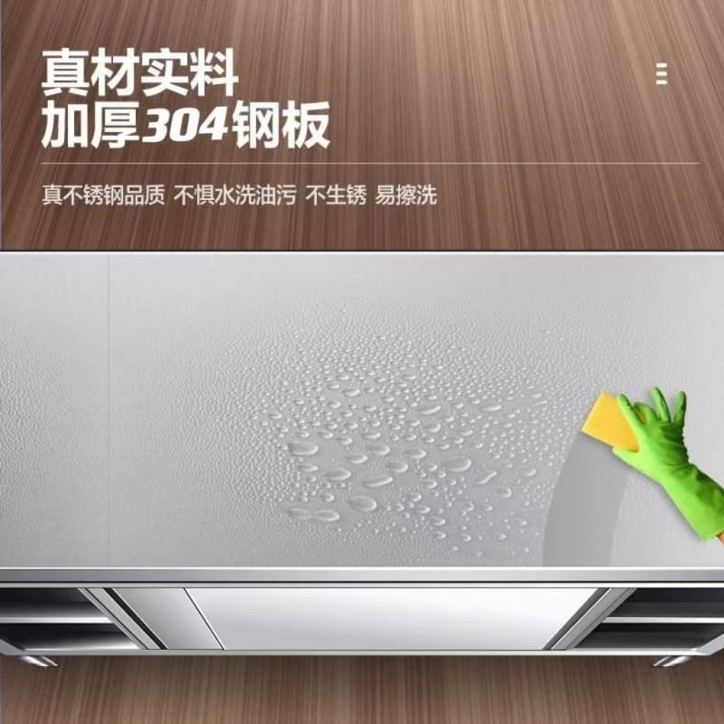 304不锈钢工作台厨房橱柜商用餐饮店桌子家用操作台推拉门置物架