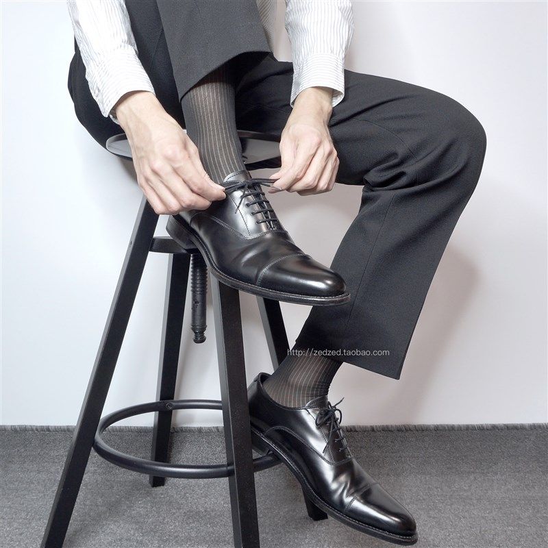 【2双】日系条纹锦纶商务丝袜男士正装通勤上班族超薄丝滑高筒袜,女士内衣/男士内衣/家居服,长筒袜,淘宝优惠券,粉丝福利购,淘宝优惠卷