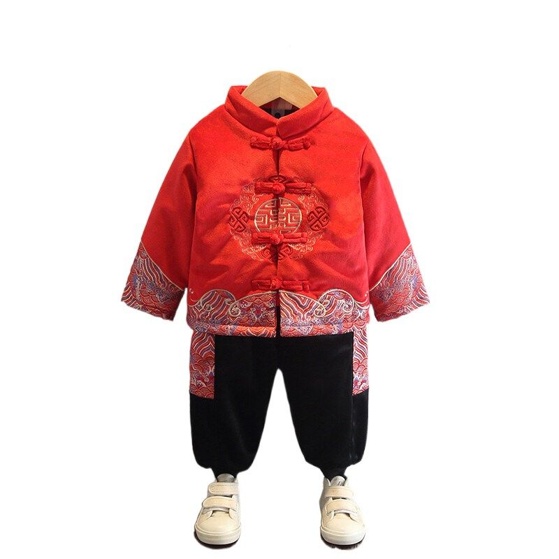 儿童唐装中国风秋冬童装加绒新年装男童汉服复古衣服宝宝周岁礼服,童装/婴儿装/亲子装,唐装,淘宝优惠券,粉丝福利购,淘宝优惠卷