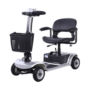 厂家智能老年电动代步车折叠単手操作残疾人助力S车家用老人四轮