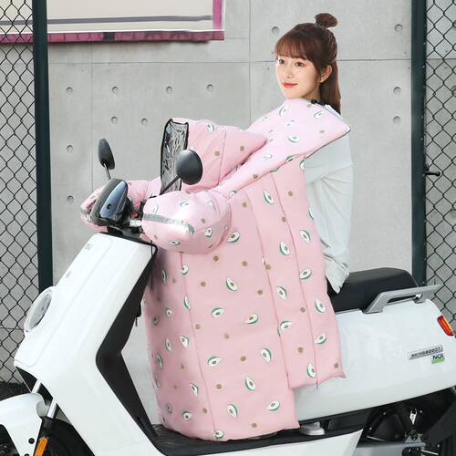 电动车挡风被冬季加绒加厚u亲子款儿童电瓶防寒防风罩电车秋冬防