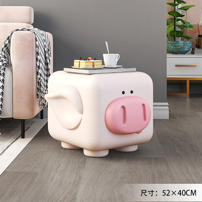 直销创意小猪客厅落地摆件家居饰品电G视柜沙发茶几玄关换鞋凳乔