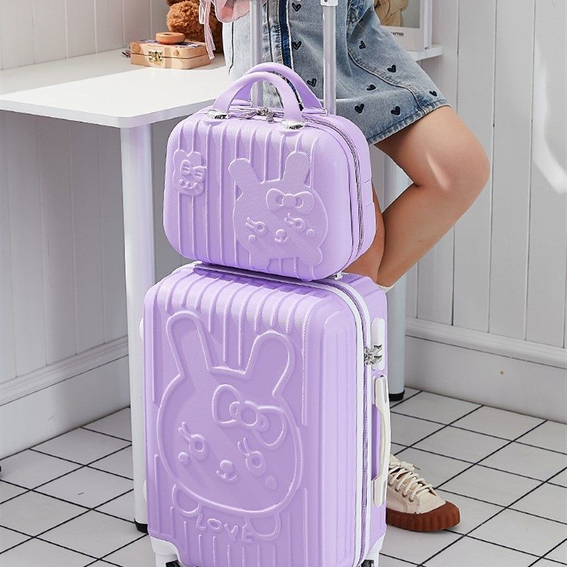 可爱行李箱女卡通小清新20寸拉杆箱大容量万向轮学生旅行箱24寸轻,箱包皮具/热销女包/男包,旅行箱,淘宝优惠券,粉丝福利购,淘宝优惠卷