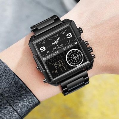 新品Square S 6023 Casual ersonality usiness en's Watch Fashi