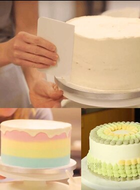 6Pcs/Set Plastic Cake Turntable Rotating Cake Plastic Dough