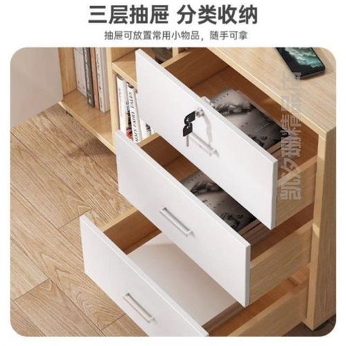 .文件柜带锁移动可收纳办公室储物柜简约抽屉柜子矮储藏柜柜矮柜