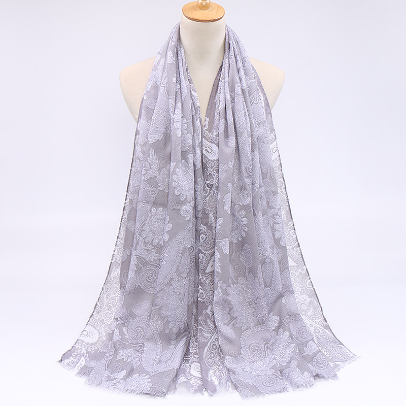 速发Spring and autumn Scarf Cotton Linen scarf Roman cashew