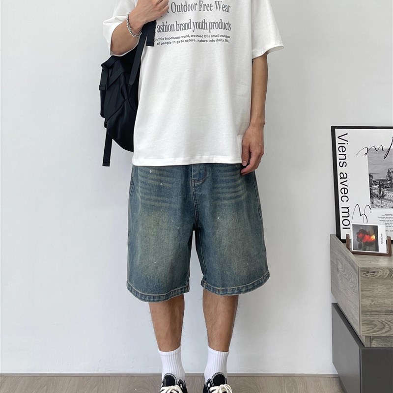 男装高级感穿搭套装男生夏天穿搭韩系纯棉短袖夏装搭配短裤一整套