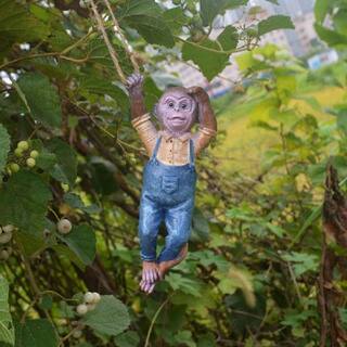 新品Cartoon Monkey Wall Decor Outdoor Wall Garden, Patio,