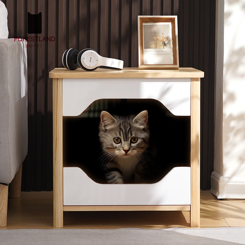 实木猫窝换鞋凳床头柜坐凳人猫共用边几猫窝保暖封闭式过冬保暖窝,宠物/宠物食品及用品,猫窝/屋/帐篷/沙发,淘宝优惠券,粉丝福利购,淘宝优惠卷
