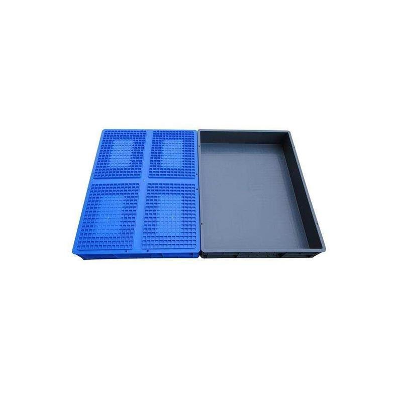 速发塑料托盘长方形商用塑胶周转箱特大J号物料箱子方盘零件浅盘