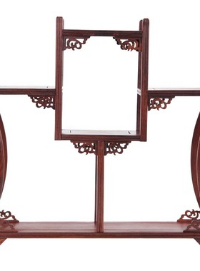 红木博古架紫砂茶壶架茶叶架实木多宝阁工艺品摆件红酸枝家居饰品