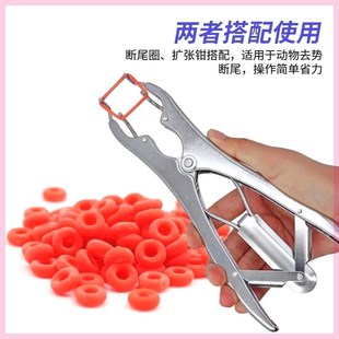 羊断尾圈断尾钳不锈钢扩张钳羔羊断尾皮筋无血兽用小羊剪尾器胶圈