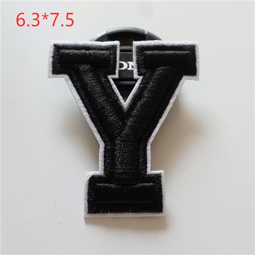 速发Large size English Alphabet Letter Embroidery Patches ho