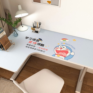 转角书桌垫拐角L型弧形 可爱卡通学习小学生课桌电脑办公桌壁纸