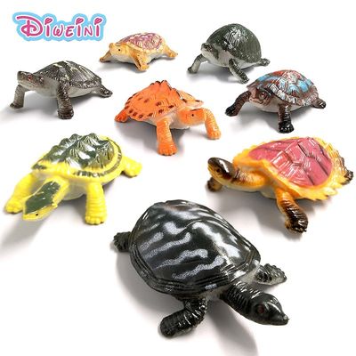 Kawaii Simulation animals statue Sea Turtle Crab model Figur