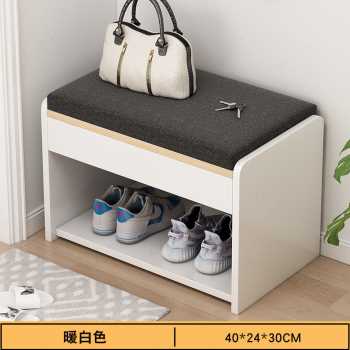 速发新款换鞋凳家用门口玄关穿鞋凳坐凳一体小凳子简约软包坐垫翻