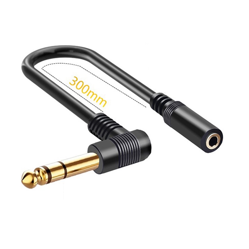 大三芯6.d35公对3.5母6.5mm转3.5mm 立体音频线转接头转接线延长图片