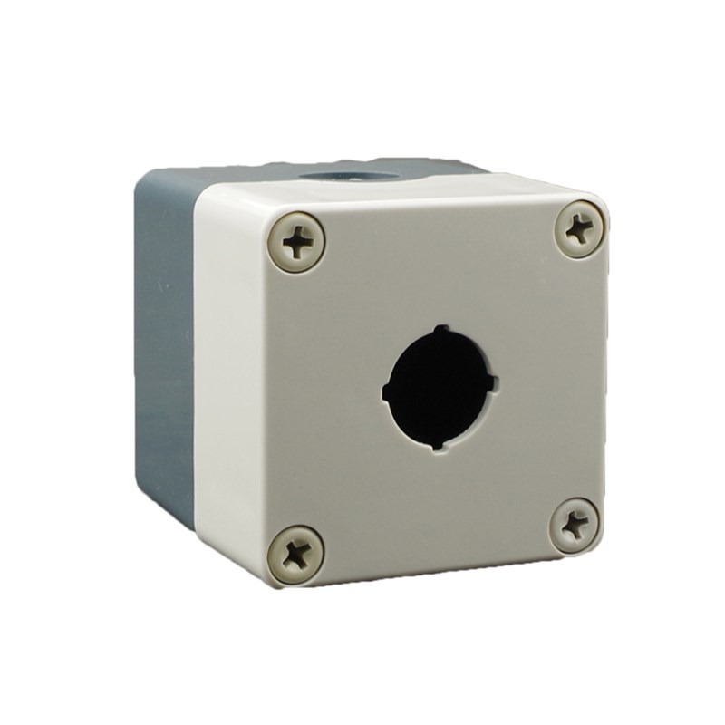 天逸型  1孔位防水开关按钮盒 75X75X85急停控制盒TYX1 22mm孔