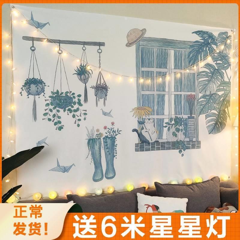 现货新款挂墙布背景墙背景布挂布风景布画墙布墙V上装饰创意挂画