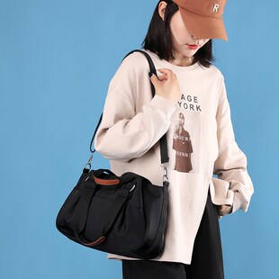 高级感帆布包包手提包女包新款大容量休闲尼龙上班通勤单肩斜挎包