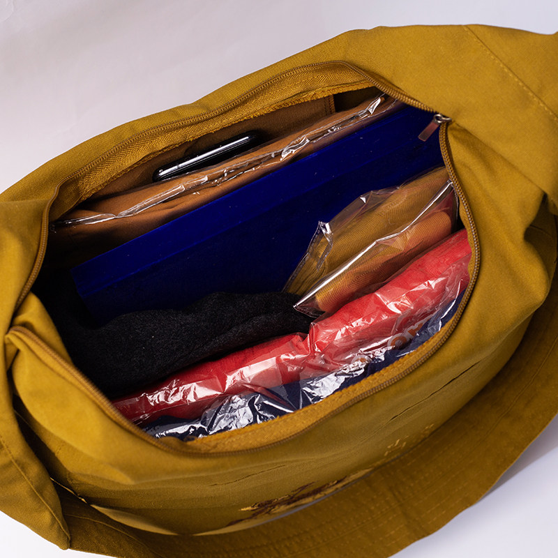 僧包居士包烧香袋念和包寺院佛尚帆布包出家人跨修单肩斜禅包