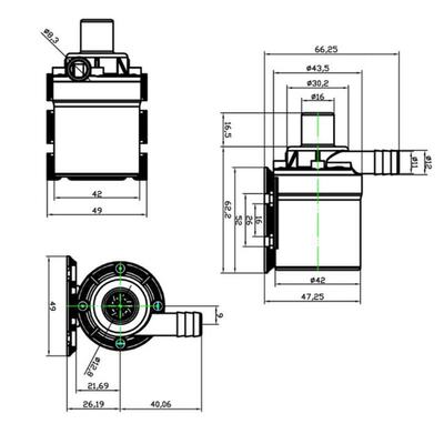 推荐800L/H 5m DC 24V Solar Brushless Motor Water Circulation