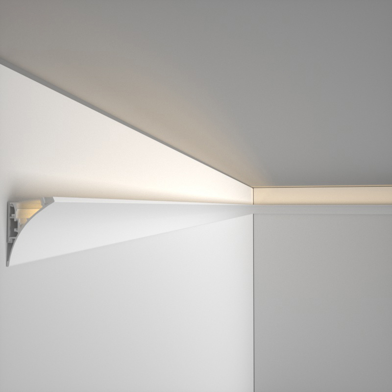 向上发光批灰款明装线条灯墙壁固定免开槽反光灯槽洗墙氛围灯带