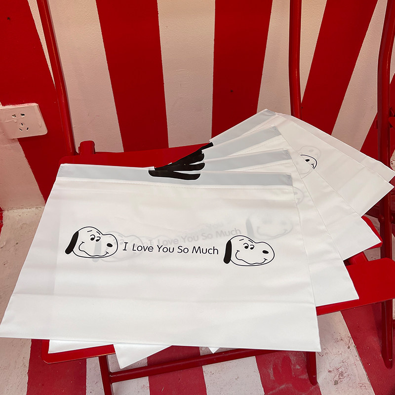 工厂销袋子手提束口塑料礼品包装定制打包衣服U抽绳外卖服装店