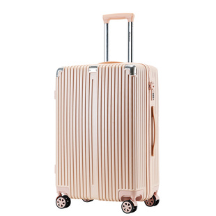 可扩容行李箱纯pc材质耐磨密码箱女新款2023拉杆箱双层防爆拉链款