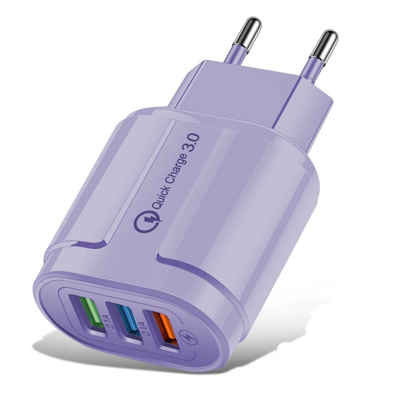 推荐USB Charger Quick charge 2A 3 Ports Mobile Phone Charger