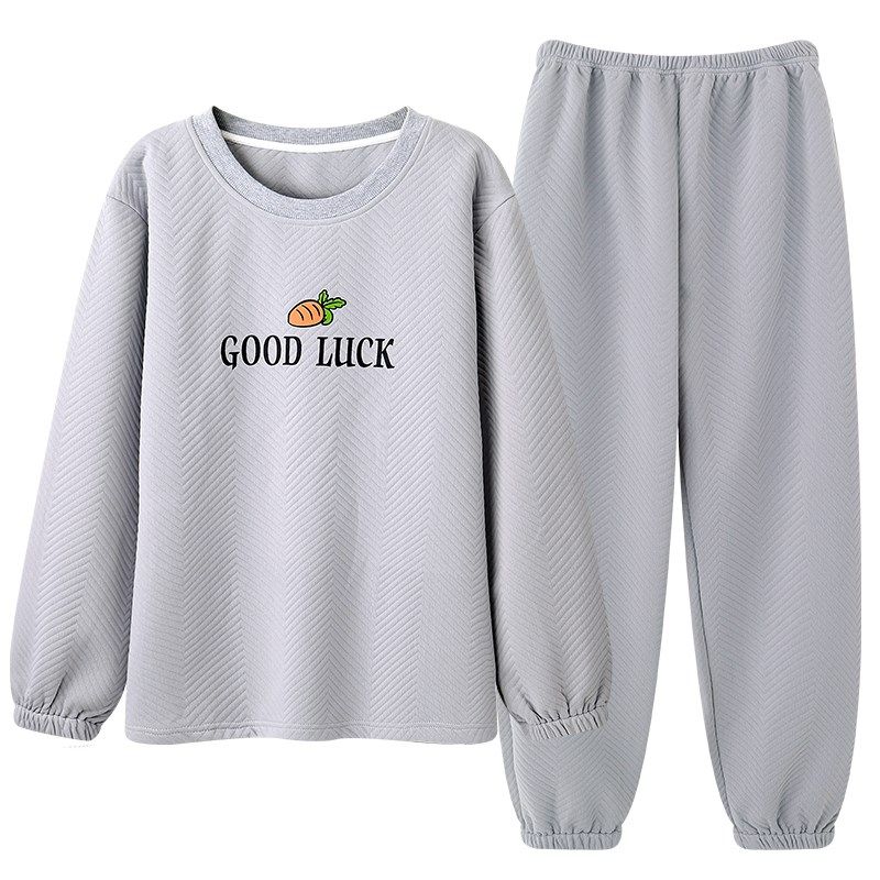 冬天加厚睡衣男高中生大童男孩12-13-15岁家居服男童男款套装