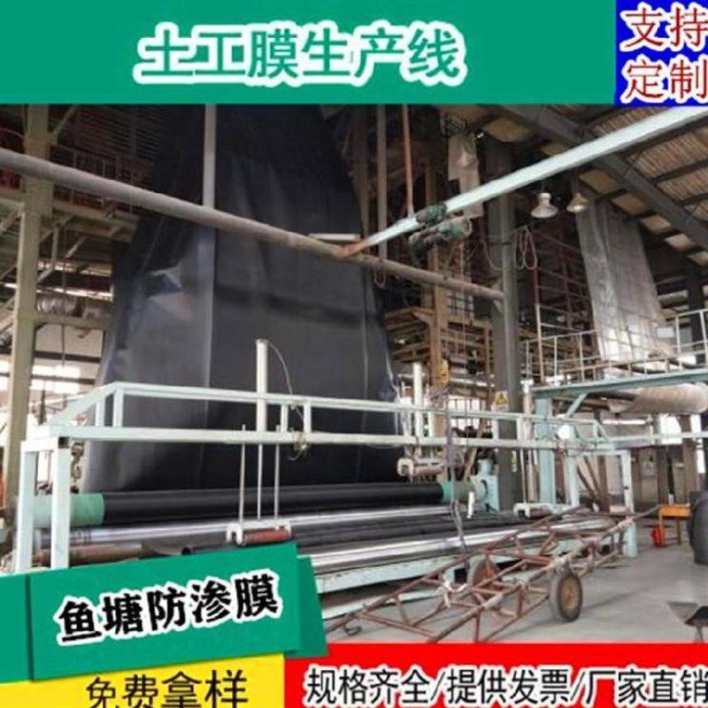 新品渗膜防水加厚河道土工膜y河道护坡垃圾填埋场龙虾塑料定制