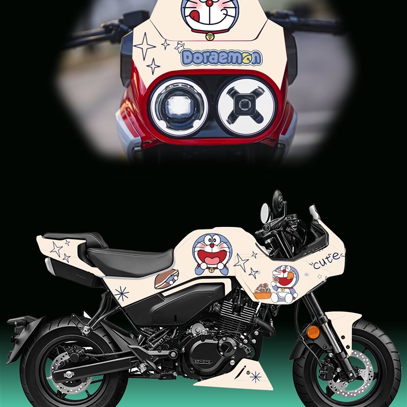 适用于春风狒狒XO贴纸全车膜防水贴花改装拉花个性版画车贴保护膜